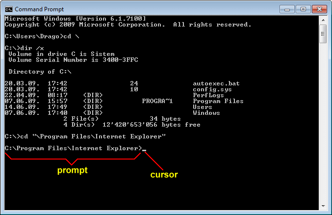 View Drive in the command window   View Drive in the command window