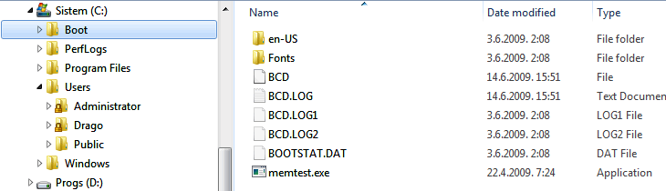 BOOT map (directory)   BOOT map (directory)